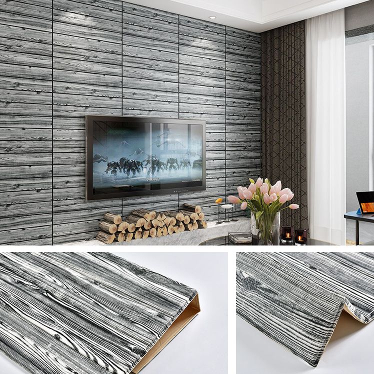 Modern Tin Backsplash Paneling Smooth Wall Ceiling Wood Board Set of 6 Clearhalo 'Flooring 'Home Improvement' 'home_improvement' 'home_improvement_wall_paneling' 'Wall Paneling' 'wall_paneling' 'Walls & Ceilings' Walls and Ceiling' 1200x1200_0416d43b-37b8-4bd0-a5f7-993f3c5f6588