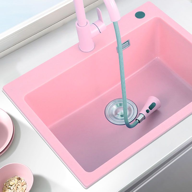 Quartz Kitchen Sink Contemporary Single Bowl Kitchen Sink with Drain Assembly Clearhalo 'Home Improvement' 'home_improvement' 'home_improvement_kitchen_sinks' 'Kitchen Remodel & Kitchen Fixtures' 'Kitchen Sinks & Faucet Components' 'Kitchen Sinks' 'kitchen_sinks' 1200x1200_041da8ba-aa42-4c2b-b8ec-5b99daca260b