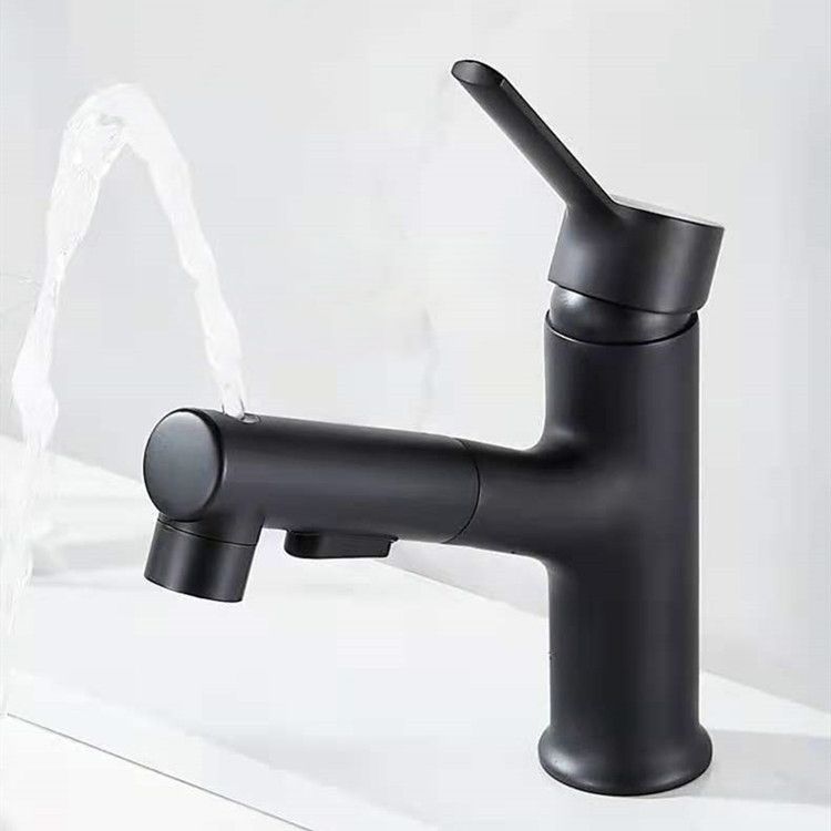 Contemporary Sink Faucet Pure Color Low Arc Vessel Sink Faucet for Bathroom Clearhalo 'Bathroom Remodel & Bathroom Fixtures' 'Bathroom Sink Faucets' 'Bathroom Sinks & Faucet Components' 'bathroom_sink_faucets' 'Home Improvement' 'home_improvement' 'home_improvement_bathroom_sink_faucets' 1200x1200_042f976f-2f58-4864-a5f6-2044eeac1f56