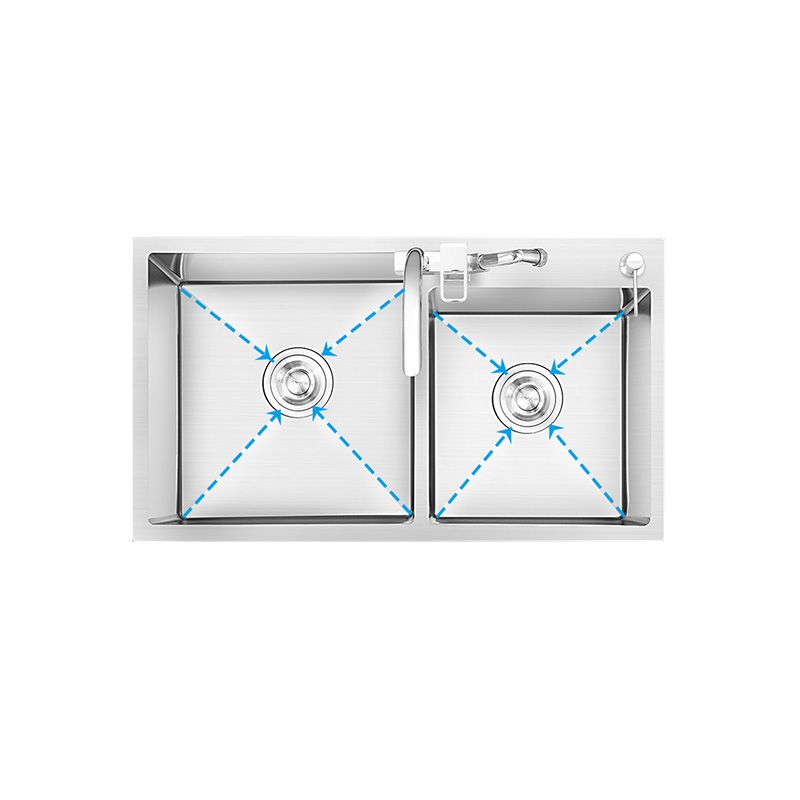 Dirt Resistant Kitchen Sink Soundproof Detail Kitchen Double Sink with Overflow Hole Clearhalo 'Home Improvement' 'home_improvement' 'home_improvement_kitchen_sinks' 'Kitchen Remodel & Kitchen Fixtures' 'Kitchen Sinks & Faucet Components' 'Kitchen Sinks' 'kitchen_sinks' 1200x1200_043161e0-428b-4fc8-981f-52391876a0d3