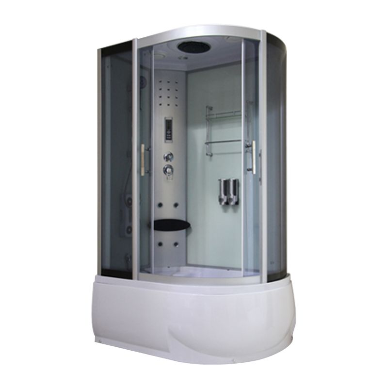 Double Sliding Tub & Shower Kit Home Tempered Glass Tub & Shower Kit Clearhalo 'Bathroom Remodel & Bathroom Fixtures' 'Home Improvement' 'home_improvement' 'home_improvement_shower_stalls_enclosures' 'Shower Stalls & Enclosures' 'shower_stalls_enclosures' 'Showers & Bathtubs' 1200x1200_044399c9-1d1a-4831-96a7-0802a7d02d63