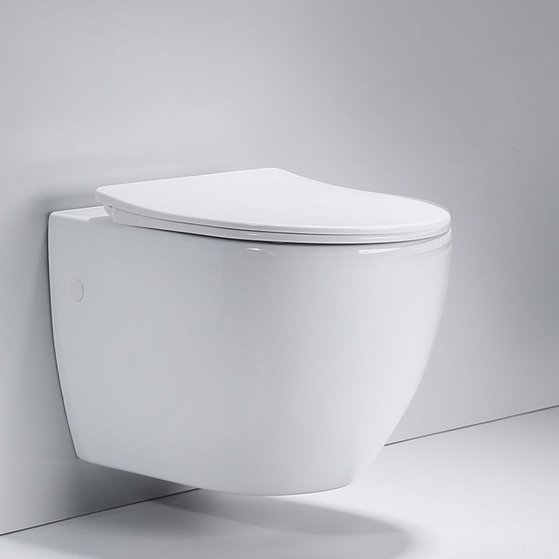 Wall-mounted Toilet Household In-wall Hidden Tank Soft-Close Seat Toilet Clearhalo 'Bathroom Remodel & Bathroom Fixtures' 'Home Improvement' 'home_improvement' 'home_improvement_toilets' 'Toilets & Bidets' 'Toilets' 1200x1200_0477bd62-f6ce-4492-bb47-e5b4c2920951