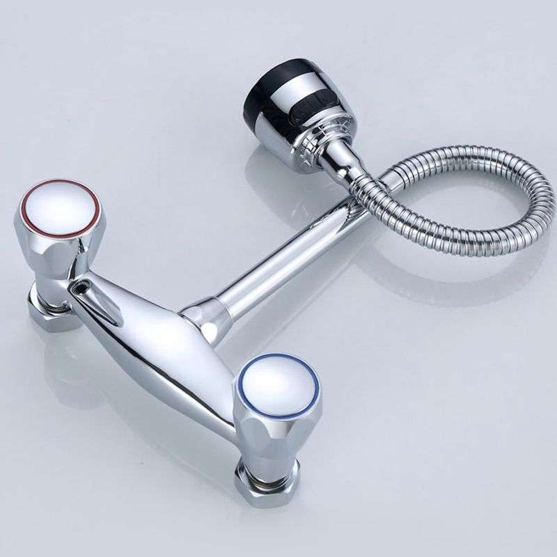 Modern Bridge Faucet Brass Knob Handle Swivel Spout Wall Mounted Pot Filler Faucet Clearhalo 'Home Improvement' 'home_improvement' 'home_improvement_kitchen_faucets' 'Kitchen Faucets' 'Kitchen Remodel & Kitchen Fixtures' 'Kitchen Sinks & Faucet Components' 'kitchen_faucets' 1200x1200_049e8e67-c4c0-4e9a-838b-8f88c9b22d70