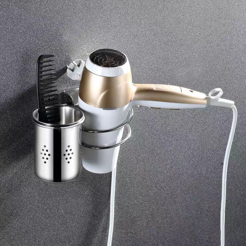 Contemporary Style Silver Metal Bathroom Accessory as Individual or as a Set Clearhalo 'Bathroom Hardware Sets' 'Bathroom Hardware' 'Bathroom Remodel & Bathroom Fixtures' 'bathroom_hardware_sets' 'Home Improvement' 'home_improvement' 'home_improvement_bathroom_hardware_sets' 1200x1200_04a5dc50-076a-4b72-9120-5188284abd60