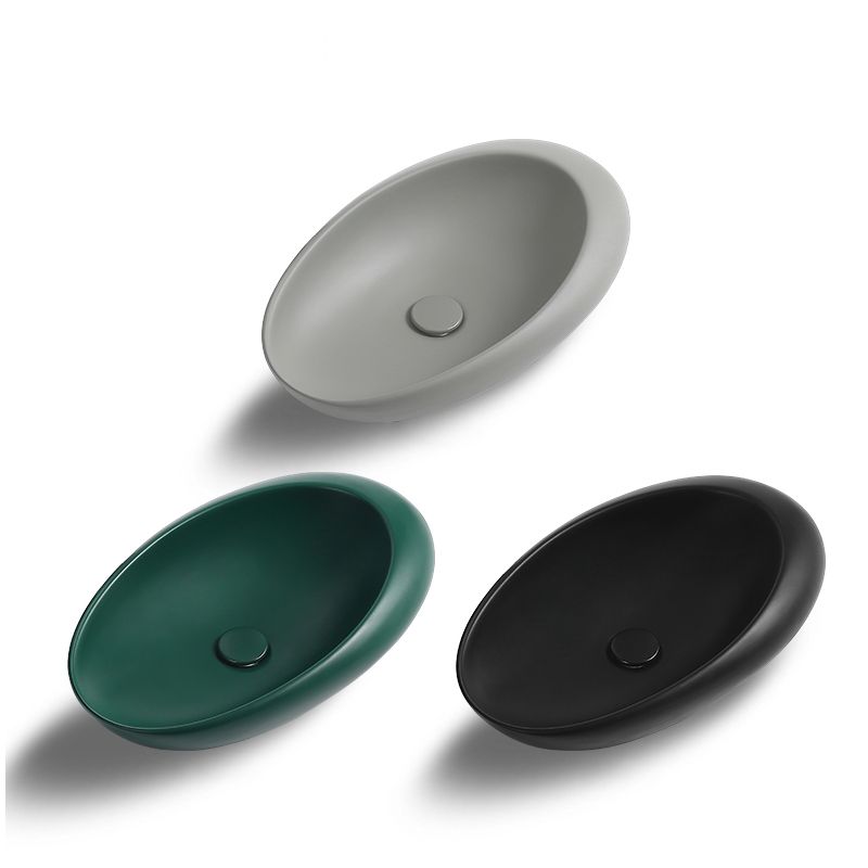 Modern Vessel Bathroom Sink Porcelain Oval with Pop-Up Drain and Faucet Wash Stand Clearhalo 'Bathroom Remodel & Bathroom Fixtures' 'Bathroom Sinks & Faucet Components' 'Bathroom Sinks' 'bathroom_sink' 'Home Improvement' 'home_improvement' 'home_improvement_bathroom_sink' 1200x1200_04a79596-a104-4386-93c5-e790e3b1a2df