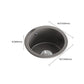 Quartz Kitchen Bar Sink Contemporary Round Shape Kitchen Bar Sink Clearhalo 'Home Improvement' 'home_improvement' 'home_improvement_kitchen_sinks' 'Kitchen Remodel & Kitchen Fixtures' 'Kitchen Sinks & Faucet Components' 'Kitchen Sinks' 'kitchen_sinks' 1200x1200_04bc44a4-cd6b-45f1-9a46-ede4158478f8