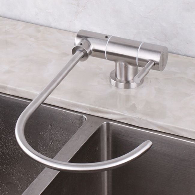 Modern Kitchen Faucet 1-Handle Bar Faucet without Soap Dispenser Clearhalo 'Home Improvement' 'home_improvement' 'home_improvement_kitchen_faucets' 'Kitchen Faucets' 'Kitchen Remodel & Kitchen Fixtures' 'Kitchen Sinks & Faucet Components' 'kitchen_faucets' 1200x1200_04d51936-63f2-457f-ae1a-c8ca4671d2f4