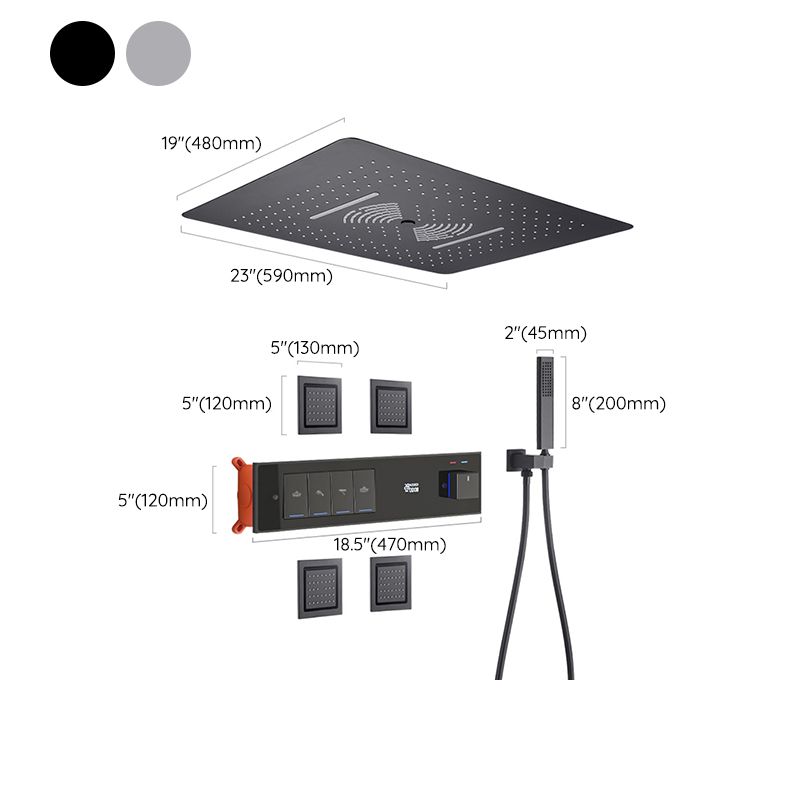 Shower Set All Copper into The Wall Concealed Digital Display Shower Set Clearhalo 'Bathroom Remodel & Bathroom Fixtures' 'Home Improvement' 'home_improvement' 'home_improvement_shower_faucets' 'Shower Faucets & Systems' 'shower_faucets' 'Showers & Bathtubs Plumbing' 'Showers & Bathtubs' 1200x1200_04d67ab5-3ed3-40bb-b7dc-1d4404994c86