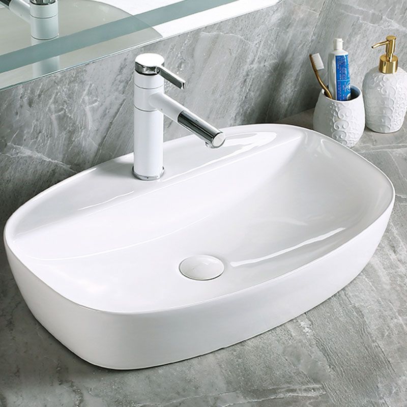 Modern Vessel Bathroom Sink Porcelain with Pop-Up Drain Vessel Sink without Faucet Clearhalo 'Bathroom Remodel & Bathroom Fixtures' 'Bathroom Sinks & Faucet Components' 'Bathroom Sinks' 'bathroom_sink' 'Home Improvement' 'home_improvement' 'home_improvement_bathroom_sink' 1200x1200_04ea0370-475d-46e9-aa9b-d61ba2f16522