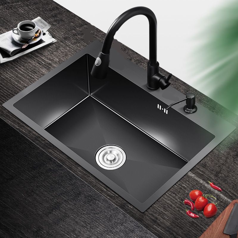 Modern Style Kitchen Sink Stainless Steel Colorfast Drop-In Kitchen Sink Clearhalo 'Home Improvement' 'home_improvement' 'home_improvement_kitchen_sinks' 'Kitchen Remodel & Kitchen Fixtures' 'Kitchen Sinks & Faucet Components' 'Kitchen Sinks' 'kitchen_sinks' 1200x1200_051b3787-b002-48d0-97d9-46a94fdf2a58