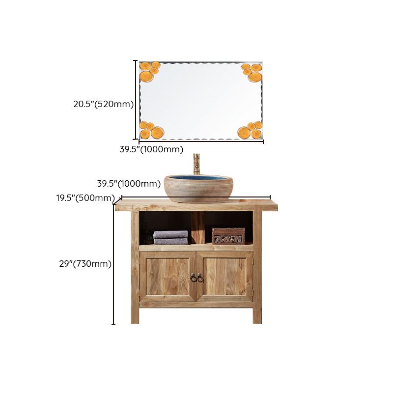 Traditional Wood Bathroom Vanity Set Freestanding Faucet Included Bath Vanity Clearhalo 'Bathroom Remodel & Bathroom Fixtures' 'Bathroom Vanities' 'bathroom_vanities' 'Home Improvement' 'home_improvement' 'home_improvement_bathroom_vanities' 1200x1200_052f58c0-1f99-424e-8eaf-05e5cf54e70d