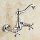Industrial Wall Mounted Bathroom Faucet Cross Handles Lavatory Faucet Clearhalo 'bathroom_sink_faucets' 'Conjuntos de Torneiras de Lavatório e Banheiro' 'home_improvement' 'home_improvement_bathroom_sink_faucets' 'Mobiliário Doméstico' 'Página inicial' 'Renovação e equipamento de casa de banho' 'Torneira para lavatório de banheiro' 1200x1200_05332648-8cd2-4ddf-9ac9-f1c6421c0804