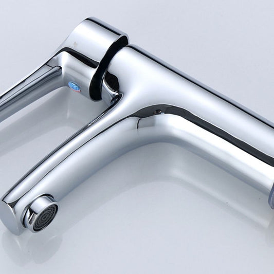 Single Hole Lavatory Faucet Lever Handle 1 Hole Faucet for Bathroom Clearhalo 'Bathroom Remodel & Bathroom Fixtures' 'Bathroom Sink Faucets' 'Bathroom Sinks & Faucet Components' 'bathroom_sink_faucets' 'Home Improvement' 'home_improvement' 'home_improvement_bathroom_sink_faucets' 1200x1200_053a5d8a-fb20-44fe-8a54-5614fcc4361d