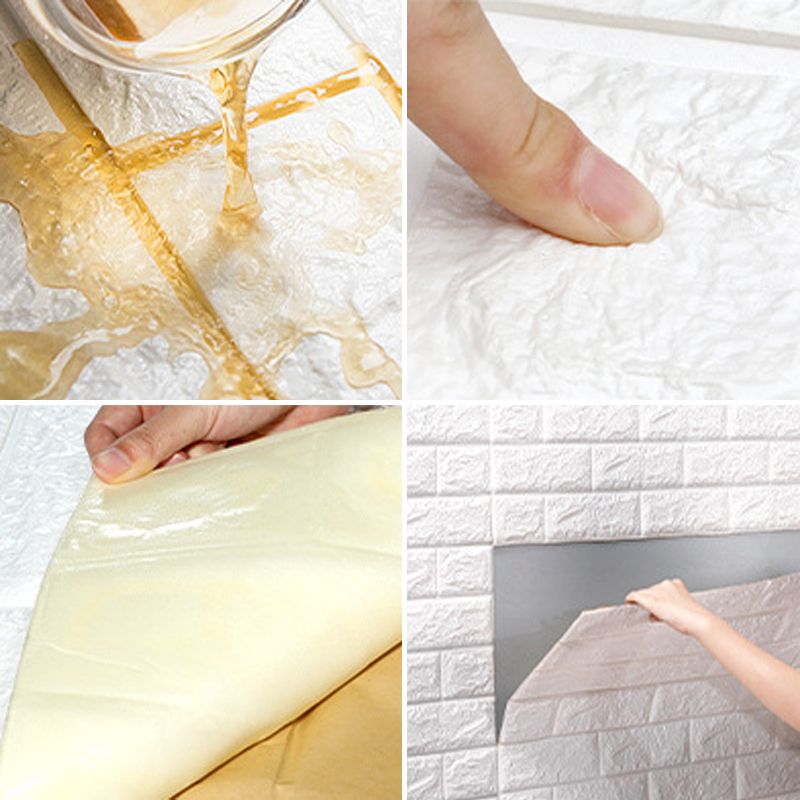 Modern Pearl Wainscoting PVC Wall Access Panel Peel and Stick Wall Tile Set of 2 Clearhalo 'Flooring 'Home Improvement' 'home_improvement' 'home_improvement_wall_paneling' 'Wall Paneling' 'wall_paneling' 'Walls & Ceilings' Walls and Ceiling' 1200x1200_054d8f6c-d33f-4160-8673-957538aea554