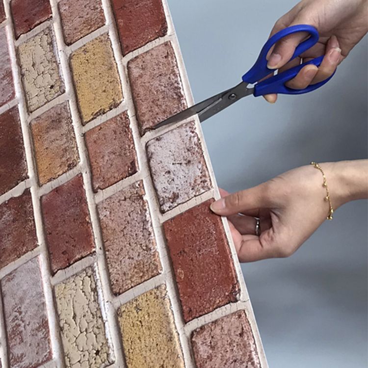 Artificial Brick Panel Wall Farmhouse Style Simple Home Living Room Wall Panel (5-pack) Clearhalo 'Flooring 'Home Improvement' 'home_improvement' 'home_improvement_wall_paneling' 'Wall Paneling' 'wall_paneling' 'Walls & Ceilings' Walls and Ceiling' 1200x1200_0550bc80-7c8f-4745-b586-4665884bcb85