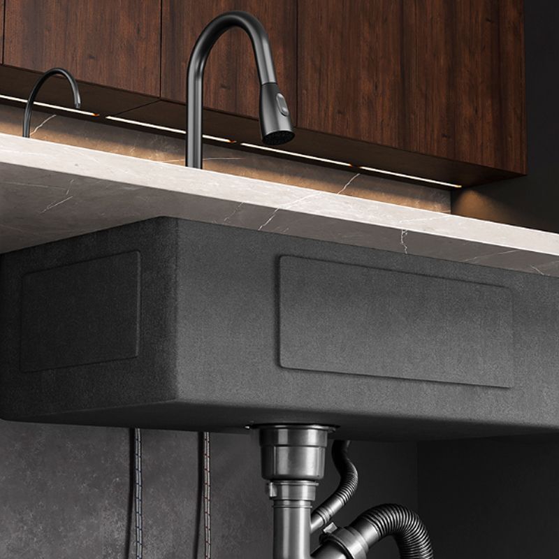 Contemporary Style Sink Set Stainless Steel Friction Resistant Quiet Sink Set for Kitchen Clearhalo 'Home Improvement' 'home_improvement' 'home_improvement_kitchen_sinks' 'Kitchen Remodel & Kitchen Fixtures' 'Kitchen Sinks & Faucet Components' 'Kitchen Sinks' 'kitchen_sinks' 1200x1200_055d623b-287c-4d77-b388-7352df341628