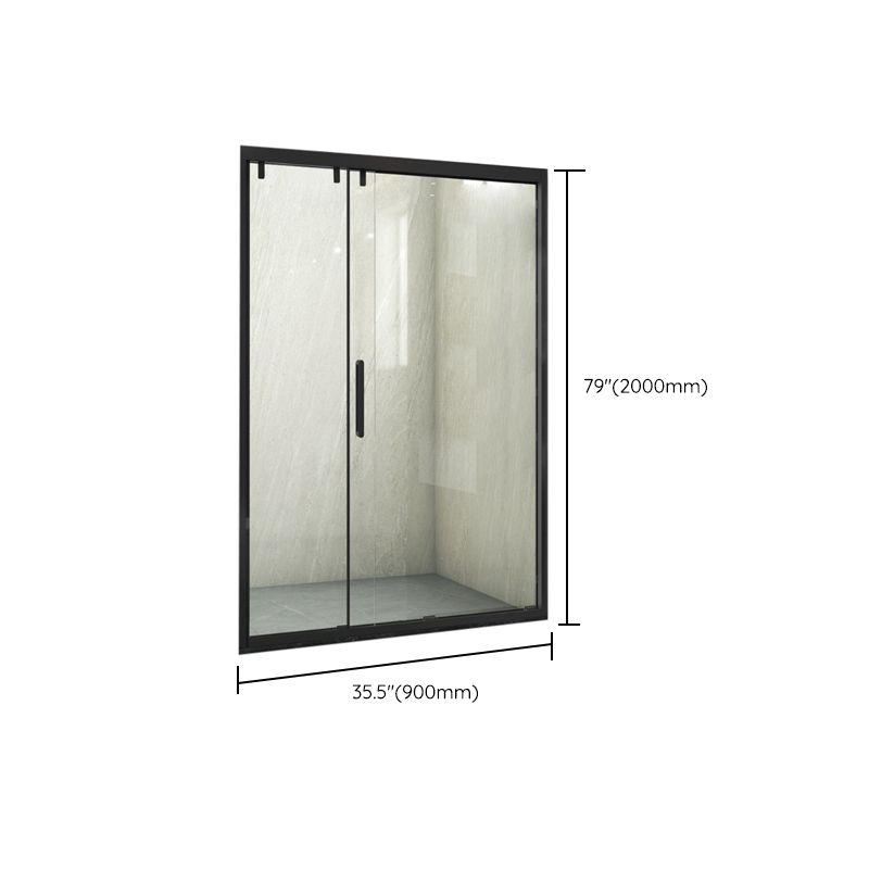Frame Transparent Shower Doors Pivot Tempered Shower Bath Door Clearhalo 'Bathroom Remodel & Bathroom Fixtures' 'Home Improvement' 'home_improvement' 'home_improvement_shower_tub_doors' 'Shower and Tub Doors' 'shower_tub_doors' 'Showers & Bathtubs' 1200x1200_056f8c87-2c74-41e0-9bab-3f2a775fd737