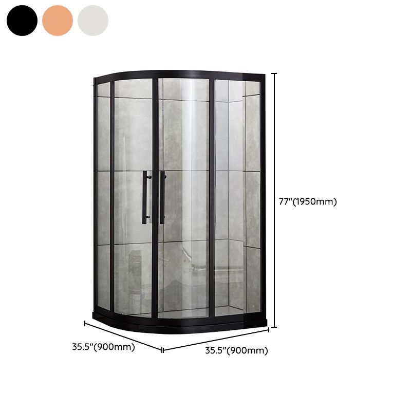 Transparent Shower Bath Door Double Sliding Tempered Shower Doors Clearhalo 'Bathroom Remodel & Bathroom Fixtures' 'Home Improvement' 'home_improvement' 'home_improvement_shower_tub_doors' 'Shower and Tub Doors' 'shower_tub_doors' 'Showers & Bathtubs' 1200x1200_0575a7a5-9df9-4f2a-936e-959b7c2ef2cd