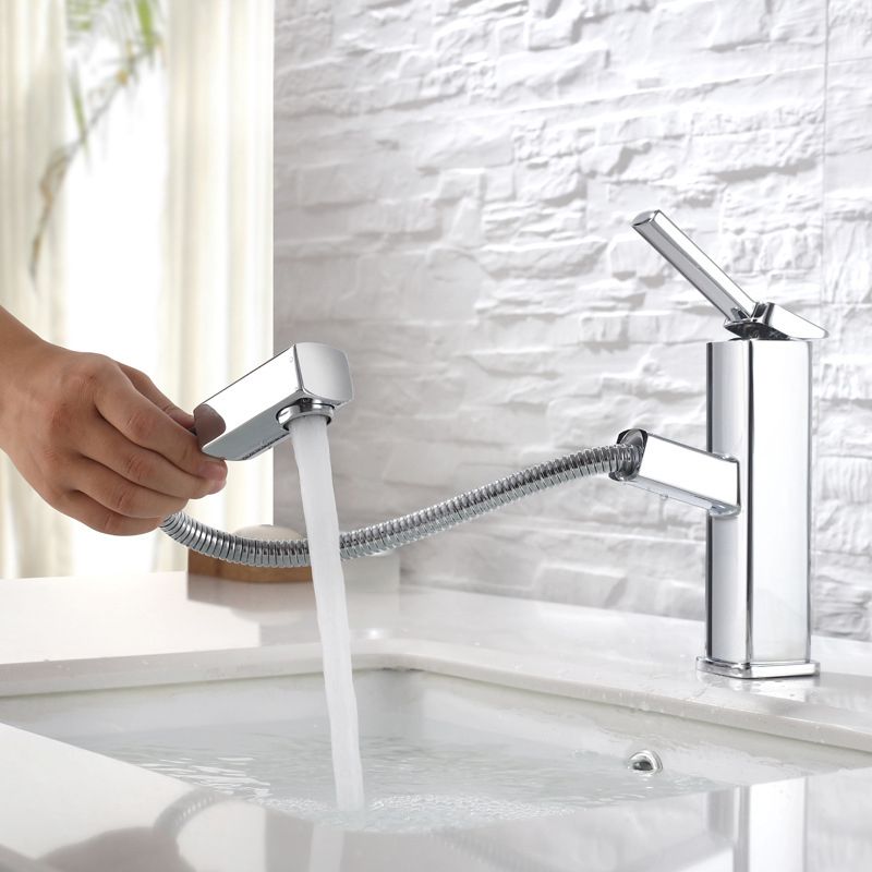 Glam Style Faucet Single Handle Centerset Faucet with Swivel Spout Clearhalo 'Bathroom Remodel & Bathroom Fixtures' 'Bathroom Sink Faucets' 'Bathroom Sinks & Faucet Components' 'bathroom_sink_faucets' 'Home Improvement' 'home_improvement' 'home_improvement_bathroom_sink_faucets' 1200x1200_057bd824-e6cf-483b-aee6-334578f0e5dd