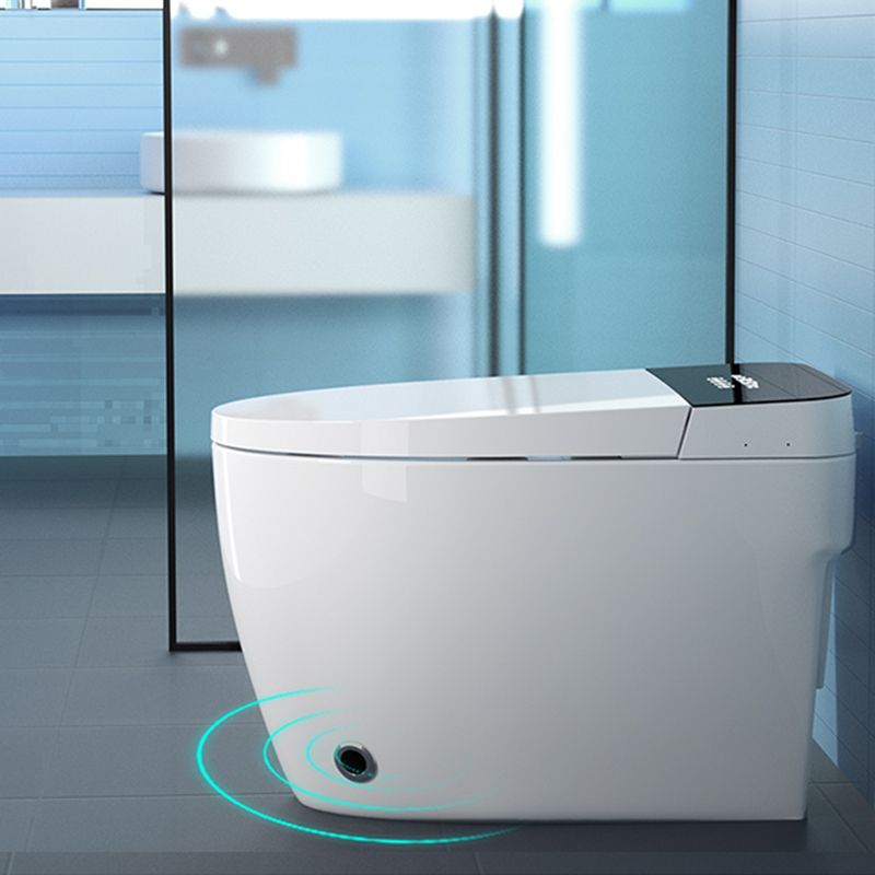 White Finish Smart Bidet Warm Air Dryer Floor Standing Bidet Clearhalo 'Bathroom Remodel & Bathroom Fixtures' 'Bidets' 'Home Improvement' 'home_improvement' 'home_improvement_bidets' 'Toilets & Bidets' 1200x1200_05917936-ea41-407e-89e1-04706ae8a323