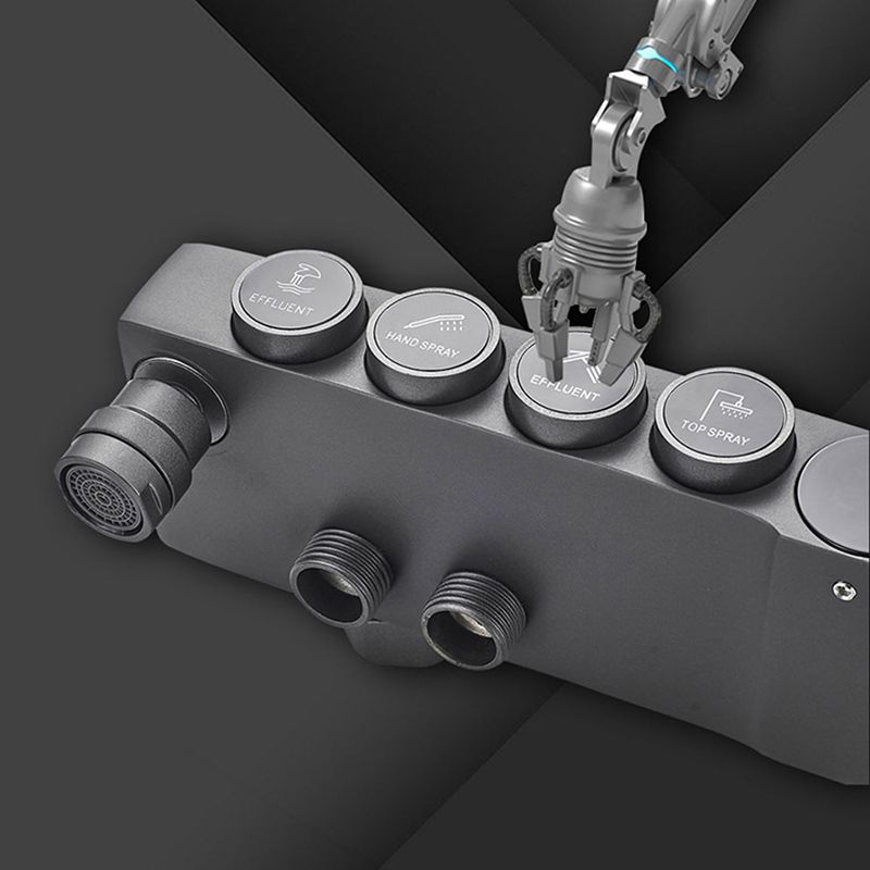 Contemporary Style Brass Shower Faucet with Shower Arm Wall Mounted Shower Combo Clearhalo 'Bathroom Remodel & Bathroom Fixtures' 'Home Improvement' 'home_improvement' 'home_improvement_shower_faucets' 'Shower Faucets & Systems' 'shower_faucets' 'Showers & Bathtubs Plumbing' 'Showers & Bathtubs' 1200x1200_05b5d5cf-182e-4786-9505-437d4b4203d8