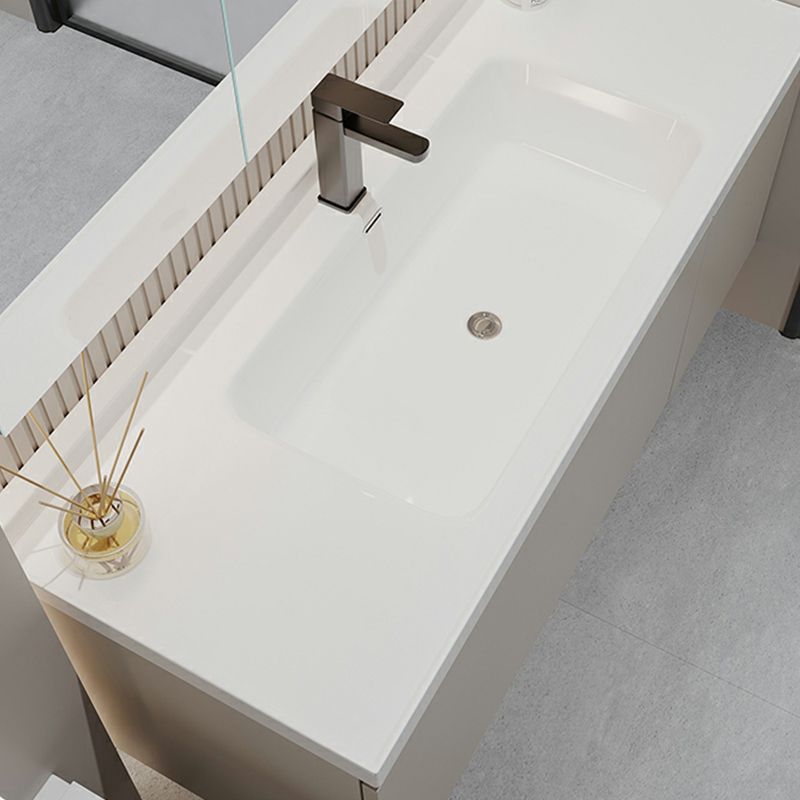 Single-Sink Grey Wall Mount Wood Modern Open Console with Sink Set Clearhalo 'Bathroom Remodel & Bathroom Fixtures' 'Bathroom Vanities' 'bathroom_vanities' 'Home Improvement' 'home_improvement' 'home_improvement_bathroom_vanities' 1200x1200_05bcf71c-0e0e-45f7-b30b-db0d639e4281