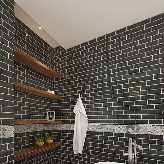 Rectangular Ceramic Matte Singular Tile Plaid Pattern Bathroom Floor Clearhalo 'Floor Tiles & Wall Tiles' 'floor_tiles_wall_tiles' 'Flooring 'Home Improvement' 'home_improvement' 'home_improvement_floor_tiles_wall_tiles' Walls and Ceiling' 1200x1200_05c3aee7-1f53-4392-9f7f-06b715442da3