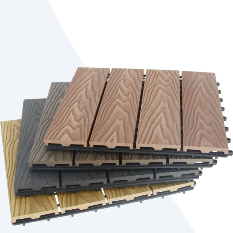 Striped Pattern Decking Tiles Interlocking Tile Kit Outdoor Patio Clearhalo 'Home Improvement' 'home_improvement' 'home_improvement_outdoor_deck_tiles_planks' 'Outdoor Deck Tiles & Planks' 'Outdoor Flooring & Tile' 'Outdoor Remodel' 'outdoor_deck_tiles_planks' 1200x1200_05cf5a5f-e3b6-4f0c-8cdf-6c7a93a78805