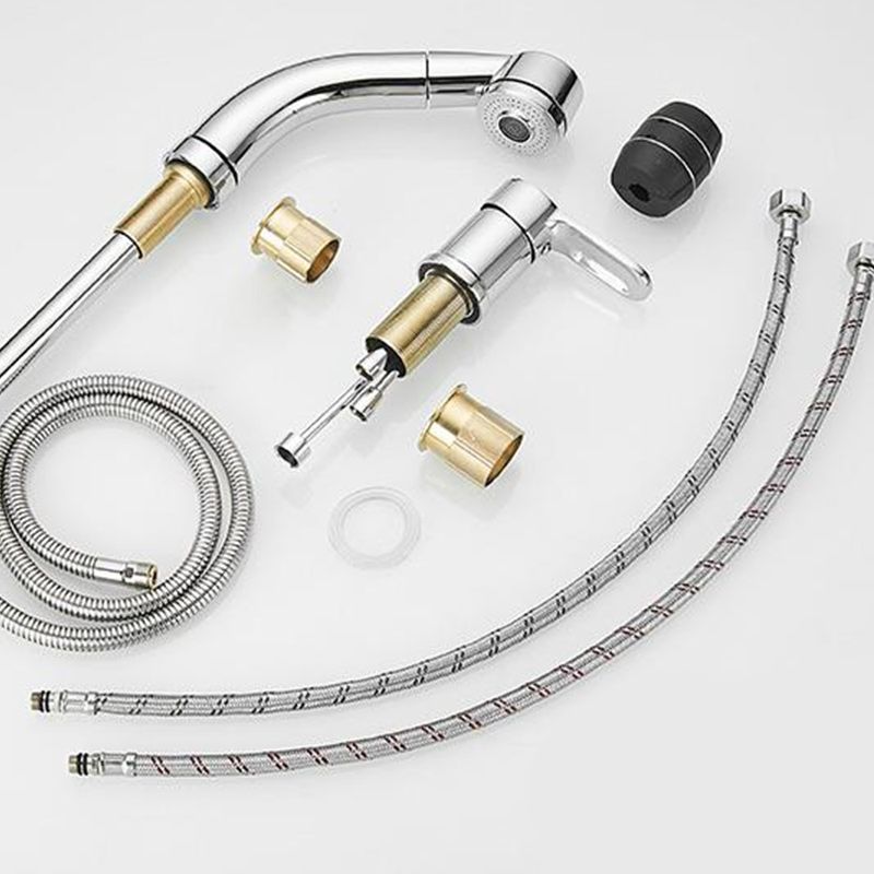 Modern Chrome Sink Faucet Brass Bathroom Low Arc Lifting Faucet Clearhalo 'Bathroom Remodel & Bathroom Fixtures' 'Bathroom Sink Faucets' 'Bathroom Sinks & Faucet Components' 'bathroom_sink_faucets' 'Home Improvement' 'home_improvement' 'home_improvement_bathroom_sink_faucets' 1200x1200_05da7d6d-f906-4b19-8d11-730f9b3d799d