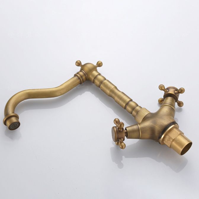 Industrial Wide Spread Bathroom Faucet 1-Handle Lavatory Faucet Clearhalo 'Bathroom Remodel & Bathroom Fixtures' 'Bathroom Sink Faucets' 'Bathroom Sinks & Faucet Components' 'bathroom_sink_faucets' 'Home Improvement' 'home_improvement' 'home_improvement_bathroom_sink_faucets' 1200x1200_05dcdef8-92ef-4769-8dc2-575e2be17dda