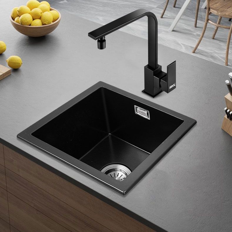 Modern Single Bowl Kitchen Sink Quartz Kitchen Sink with Basket Strainer Clearhalo 'Home Improvement' 'home_improvement' 'home_improvement_kitchen_sinks' 'Kitchen Remodel & Kitchen Fixtures' 'Kitchen Sinks & Faucet Components' 'Kitchen Sinks' 'kitchen_sinks' 1200x1200_05ed4f71-41be-403a-a38d-5e60421bf8d7