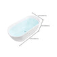 Stand Alone Oval Bath Acrylic Soaking White Modern Center Bathtub Clearhalo 'Bathroom Remodel & Bathroom Fixtures' 'Bathtubs' 'Home Improvement' 'home_improvement' 'home_improvement_bathtubs' 'Showers & Bathtubs' 1200x1200_05ff44c1-e9f0-40c5-a7dd-53bb711534f5
