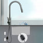 Swivel Spout Kitchen Bar Faucet Touch Sensor with Pull Out Sprayer Clearhalo 'Home Improvement' 'home_improvement' 'home_improvement_kitchen_faucets' 'Kitchen Faucets' 'Kitchen Remodel & Kitchen Fixtures' 'Kitchen Sinks & Faucet Components' 'kitchen_faucets' 1200x1200_06082201-8352-43ba-b48a-79d1971b79ed