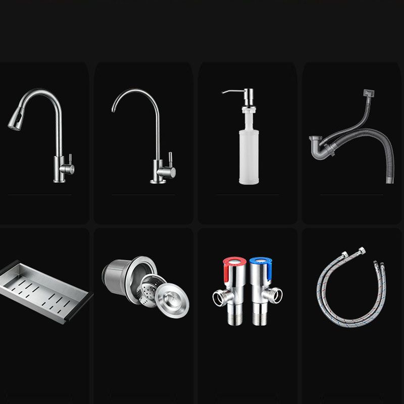 Modern Workstation Sink Stainless Steel with Drain Assembly and Faucet Kitchen Sink Clearhalo 'Home Improvement' 'home_improvement' 'home_improvement_kitchen_sinks' 'Kitchen Remodel & Kitchen Fixtures' 'Kitchen Sinks & Faucet Components' 'Kitchen Sinks' 'kitchen_sinks' 1200x1200_0609c7b5-428d-44d2-8ee8-d32824e6365e