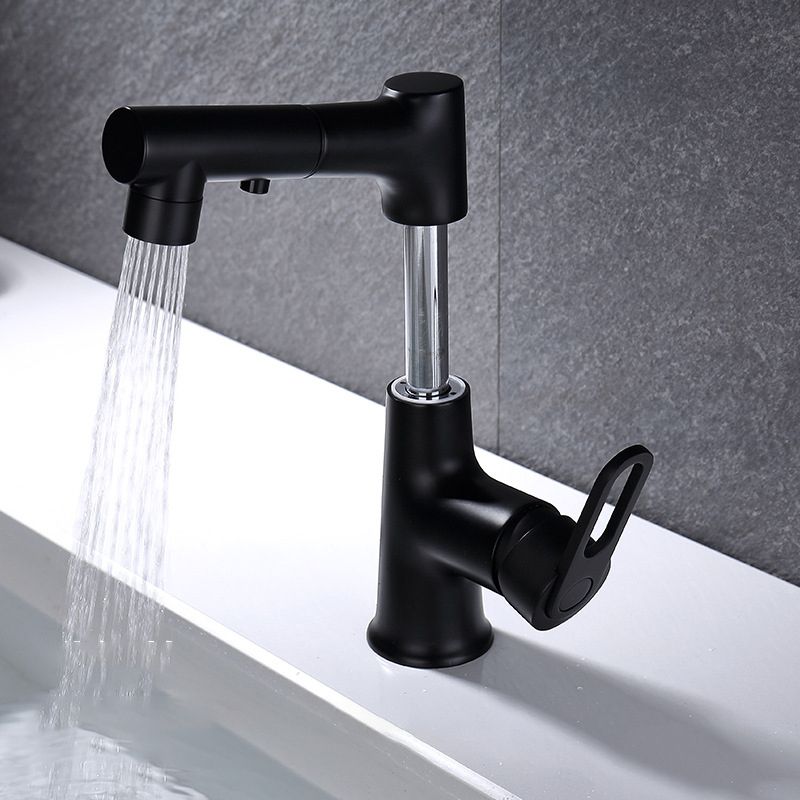 Vessel Sink Faucet Contemporary Single Handle Faucet with Swivel Spout Clearhalo 'Bathroom Remodel & Bathroom Fixtures' 'Bathroom Sink Faucets' 'Bathroom Sinks & Faucet Components' 'bathroom_sink_faucets' 'Home Improvement' 'home_improvement' 'home_improvement_bathroom_sink_faucets' 1200x1200_061fdbd6-6648-4264-87b6-4f1f87f6af3e