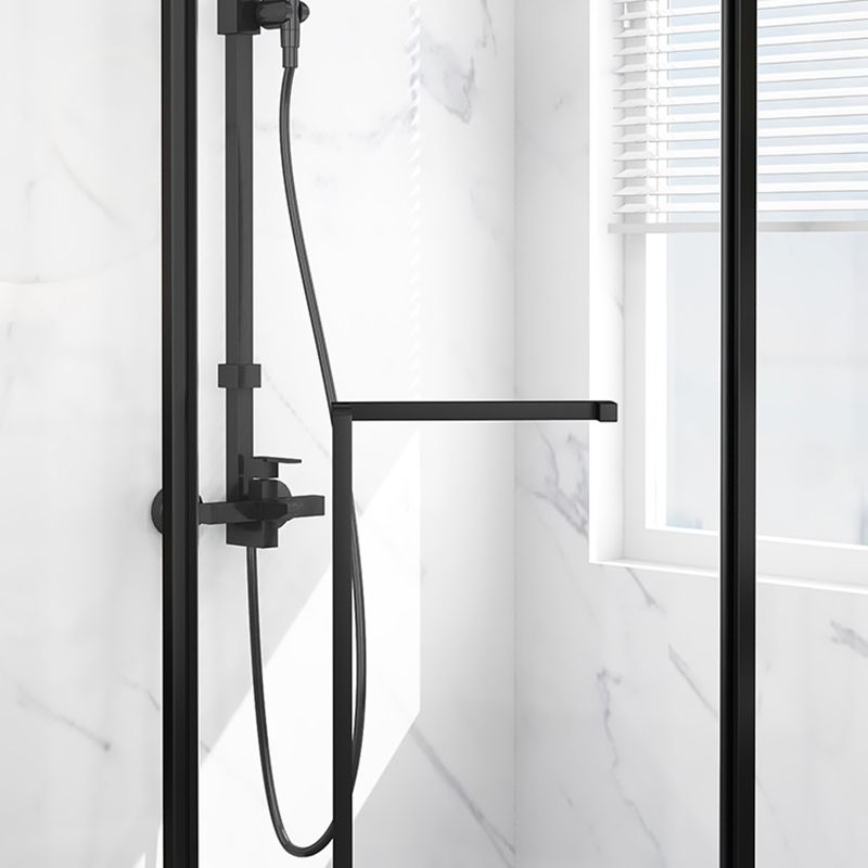 Single Sliding Door Shower Door Diamond Shape Glass Shower Screen Clearhalo 'Bathroom Remodel & Bathroom Fixtures' 'Home Improvement' 'home_improvement' 'home_improvement_shower_tub_doors' 'Shower and Tub Doors' 'shower_tub_doors' 'Showers & Bathtubs' 1200x1200_06255a42-05dd-4ffc-ae88-ff894d2956ac