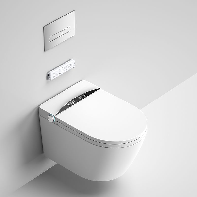 Smart Toilet White Elongated Rust Resistant Ceramic Foot Sensor Flush Toilet with Tank Clearhalo 'Bathroom Remodel & Bathroom Fixtures' 'Bidets' 'Home Improvement' 'home_improvement' 'home_improvement_bidets' 'Toilets & Bidets' 1200x1200_0629aec1-d45e-4f31-8e9a-9b7453c82c24