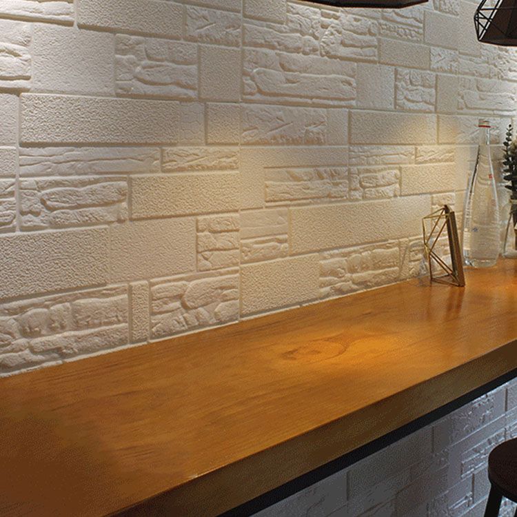 Modern Wall Plank 3D Brick Bathroom Living Room Wall Panels Set of 40 Clearhalo 'Flooring 'Home Improvement' 'home_improvement' 'home_improvement_wall_paneling' 'Wall Paneling' 'wall_paneling' 'Walls & Ceilings' Walls and Ceiling' 1200x1200_062bac2b-7508-4e80-9456-da705b27327c