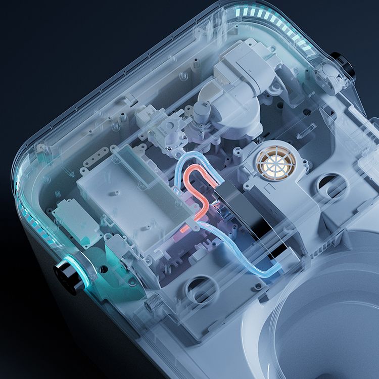 Elongated Floor Mount Bidet White Floor Standing Bidet with Heated Seat Clearhalo 'Bathroom Remodel & Bathroom Fixtures' 'Bidets' 'Home Improvement' 'home_improvement' 'home_improvement_bidets' 'Toilets & Bidets' 1200x1200_062ed5b4-a90d-4718-a4f5-e8c4fb0a82dc