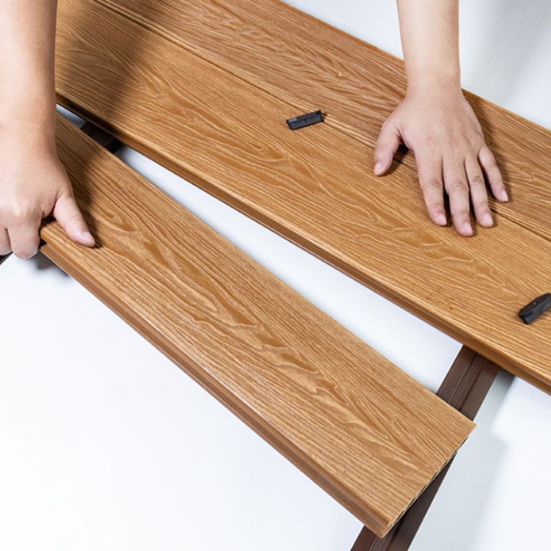 Outdoor WPC Flooring Rectangle Modern Style Nail Wood Flooring Clearhalo 'Flooring 'Hardwood Flooring' 'hardwood_flooring' 'Home Improvement' 'home_improvement' 'home_improvement_hardwood_flooring' Walls and Ceiling' 1200x1200_0637c94d-249d-4b20-a2f2-0d608745b43e