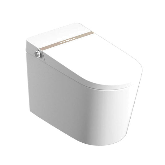 Ceramic Antimicrobial Elongated Floor Standing Bidet in White with Heated Seat and Stain Resistant Clearhalo 'Bathroom Remodel & Bathroom Fixtures' 'Bidets' 'Home Improvement' 'home_improvement' 'home_improvement_bidets' 'Toilets & Bidets' 1200x1200_0647b2ad-ad4d-4253-b4cf-b4d7bae1415f