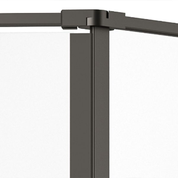 Left Hinged Framed Tempered Shower Enclosure with Fixed Panel Clearhalo 'Bathroom Remodel & Bathroom Fixtures' 'Home Improvement' 'home_improvement' 'home_improvement_shower_stalls_enclosures' 'Shower Stalls & Enclosures' 'shower_stalls_enclosures' 'Showers & Bathtubs' 1200x1200_0651bd74-96a0-49c9-ad18-06ea6ee8b524