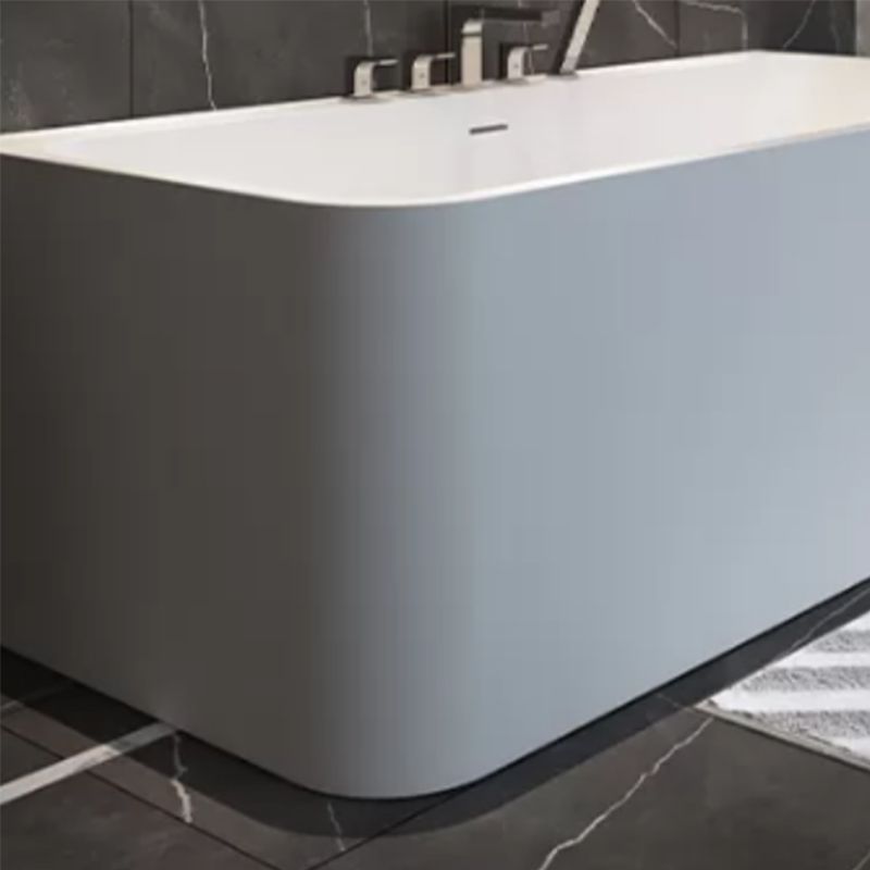 Stone Soaking Tub Antique Finish Rectangular Back to Wall Bath Clearhalo 'Bathroom Remodel & Bathroom Fixtures' 'Bathtubs' 'Home Improvement' 'home_improvement' 'home_improvement_bathtubs' 'Showers & Bathtubs' 1200x1200_065f4519-c777-4b77-9f56-fe59096bd2cb