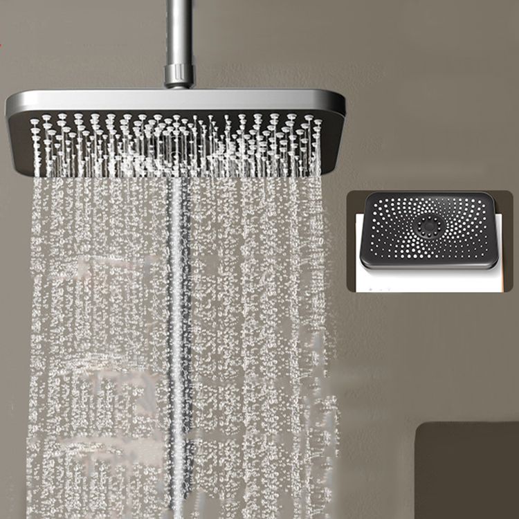 Contemporary Shower Head Combo Standard Spray Pattern Rectangle Large Shower Head Clearhalo 'Bathroom Remodel & Bathroom Fixtures' 'Home Improvement' 'home_improvement' 'home_improvement_shower_heads' 'Shower Heads' 'shower_heads' 'Showers & Bathtubs Plumbing' 'Showers & Bathtubs' 1200x1200_0694494b-f608-4dc6-8fe4-e99e47b8c60d