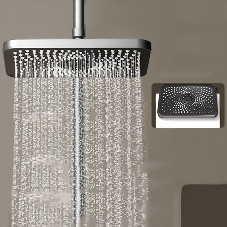 Contemporary Shower Head Combo Standard Spray Pattern Rectangle Large Shower Head Clearhalo 'Bathroom Remodel & Bathroom Fixtures' 'Home Improvement' 'home_improvement' 'home_improvement_shower_heads' 'Shower Heads' 'shower_heads' 'Showers & Bathtubs Plumbing' 'Showers & Bathtubs' 1200x1200_0694494b-f608-4dc6-8fe4-e99e47b8c60d