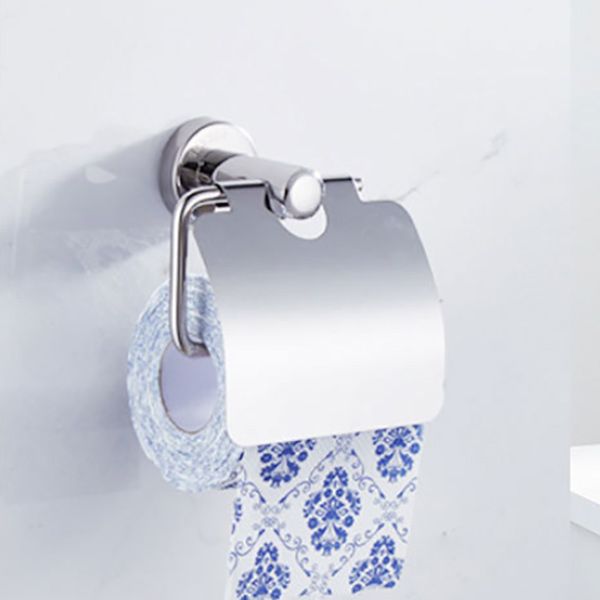 Polished Chrome Modern Bathroom Accessory Set with Towel Bar/Paper Holder Clearhalo 'Bathroom Hardware Sets' 'Bathroom Hardware' 'Bathroom Remodel & Bathroom Fixtures' 'bathroom_hardware_sets' 'Home Improvement' 'home_improvement' 'home_improvement_bathroom_hardware_sets' 1200x1200_069530eb-499f-44f0-a417-73176b256f85
