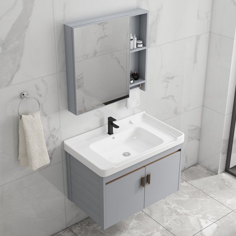 Modern Grey Wall Mount Bathroom Sink Vanity with Faucet Sink Clearhalo 'Bathroom Remodel & Bathroom Fixtures' 'Bathroom Vanities' 'bathroom_vanities' 'Home Improvement' 'home_improvement' 'home_improvement_bathroom_vanities' 1200x1200_069cfe62-3d3b-4558-b51e-906a3b20b526