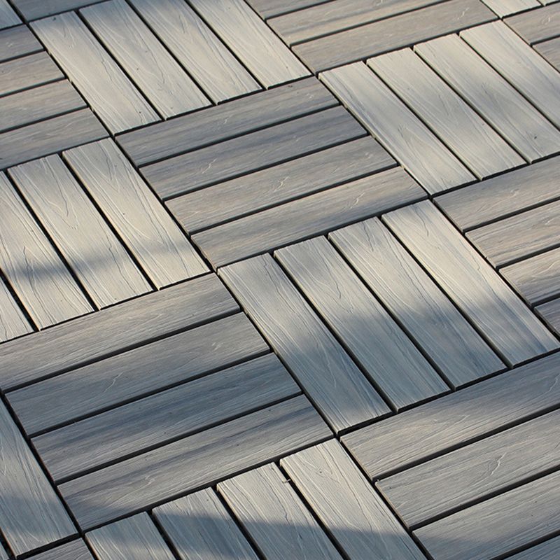 12" X 12"4-Slat Square PVC Flooring Tiles Snap Fit Installation Floor Board Tiles Clearhalo 'Home Improvement' 'home_improvement' 'home_improvement_outdoor_deck_tiles_planks' 'Outdoor Deck Tiles & Planks' 'Outdoor Flooring & Tile' 'Outdoor Remodel' 'outdoor_deck_tiles_planks' 1200x1200_06ab5dac-e88f-4f0f-a41b-d8ab63de974f