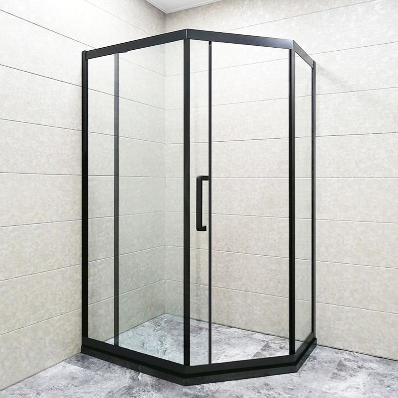 Corner Framed Shower Kit Neo-Angle Tempered Glass Shower Kit Clearhalo 'Bathroom Remodel & Bathroom Fixtures' 'Home Improvement' 'home_improvement' 'home_improvement_shower_stalls_enclosures' 'Shower Stalls & Enclosures' 'shower_stalls_enclosures' 'Showers & Bathtubs' 1200x1200_06dd677a-6ee1-4379-ba46-8e6f7ea7e43a