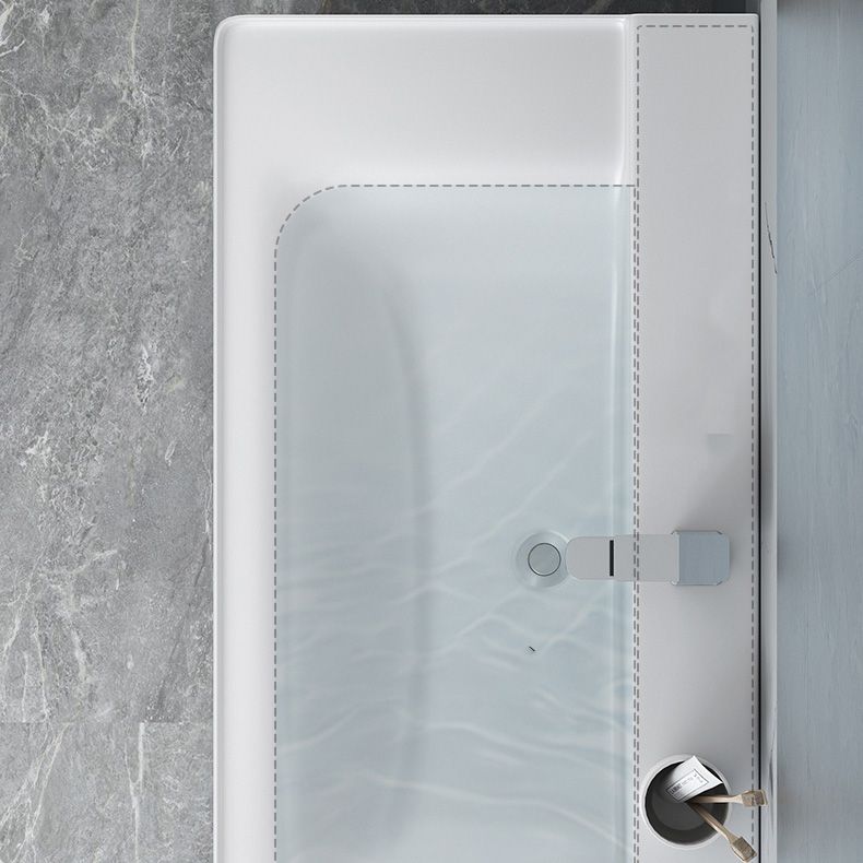 Glam Bathroom Vanity Single Ceramic Top Rectangular Bath Vanity Clearhalo 'Bathroom Remodel & Bathroom Fixtures' 'Bathroom Vanities' 'bathroom_vanities' 'Home Improvement' 'home_improvement' 'home_improvement_bathroom_vanities' 1200x1200_06e87f1f-d838-4e4c-854c-ed64408a0d1d